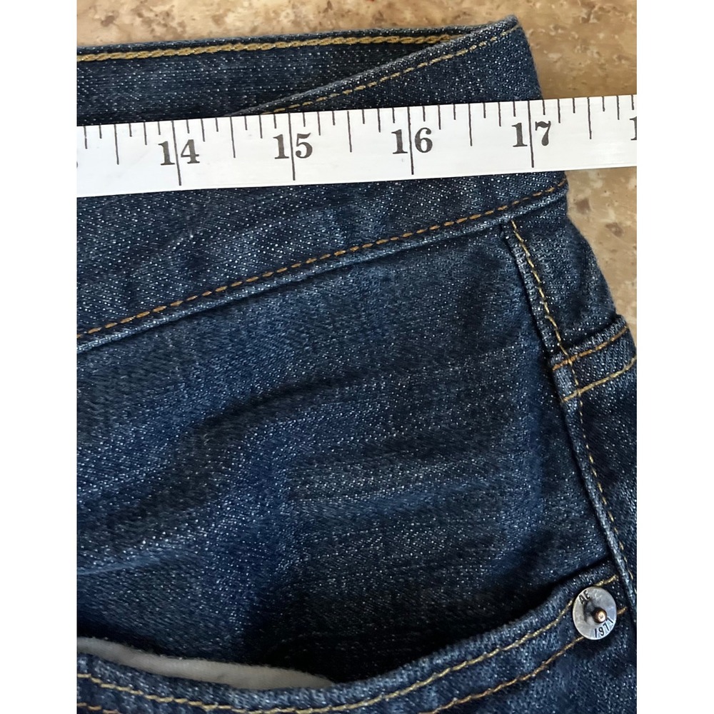 American Eagle Relaxed Fit Jeans Mens 34x31 Dark Wash Blue Denim Classic - Picture 6 of 12